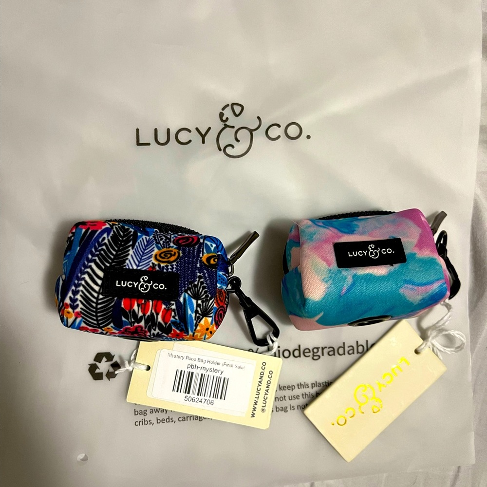 NWT Lucy & go poop bag holders